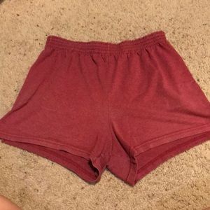 Faded brick red shorts